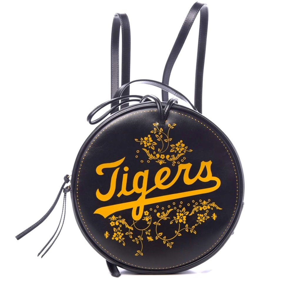 Rare GUCCI Detroit Tigers Round Backpack Bag Black